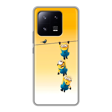 Силиконовый чехол на Xiaomi 13 Pro с принтом Миньоны Силиконовый чехол на Xiaomi 13 Pro с принтом Миньоны