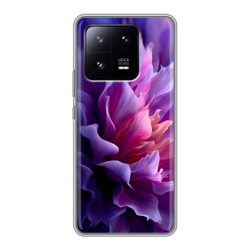 Силиконовый чехол на Xiaomi 13 Pro с принтом женский цветы