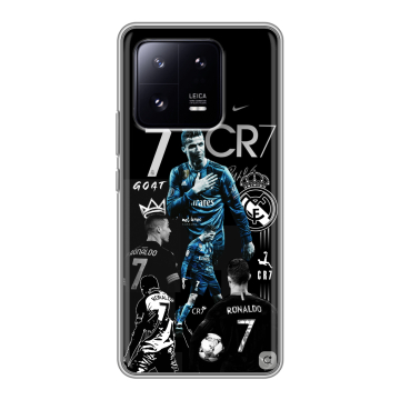 Силиконовый чехол на Xiaomi 13 Pro с принтом Реал Роналдо Силиконовый чехол на Xiaomi 13 Pro с принтом Реал Роналдо