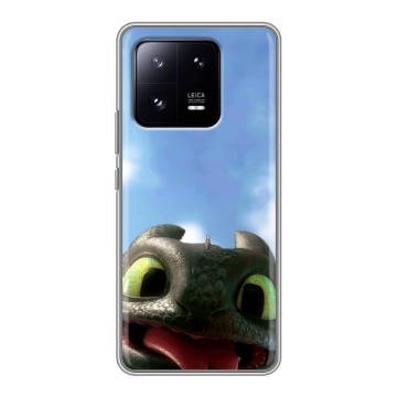 Силиконовый чехол на Xiaomi 13 Pro с принтом Как приручить дракона Силиконовый чехол на Xiaomi 13 Pro с принтом Как приручить дракона