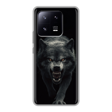 Силиконовый чехол на Xiaomi 13 Pro с принтом Волк Силиконовый чехол на Xiaomi 13 Pro с принтом Волк