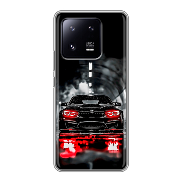 Силиконовый чехол на Xiaomi 13 Pro с принтом BMW БМВ