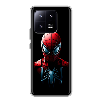 Силиконовый чехол на Xiaomi 13 Pro с принтом Spiderman Человек паук Силиконовый чехол на Xiaomi 13 Pro с принтом Spiderman Человек паук