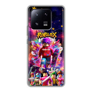 Силиконовый чехол на Xiaomi 13 Pro с принтом Roblox Роблокс