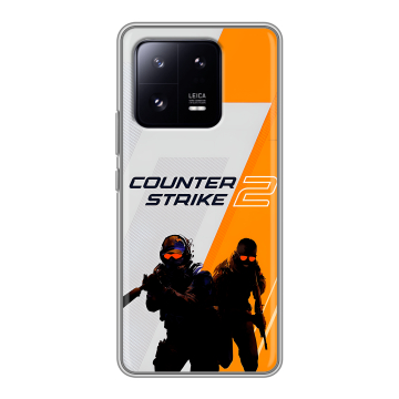 Силиконовый чехол на Xiaomi 13 Pro с принтом Counter Strike Силиконовый чехол на Xiaomi 13 Pro с принтом Counter Strike