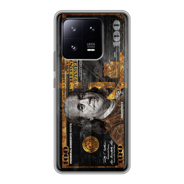 Силиконовый чехол на Xiaomi 13 Pro с принтом Доллар деньги Силиконовый чехол на Xiaomi 13 Pro с принтом Доллар деньги