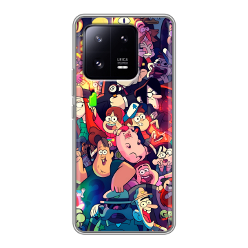 Силиконовый чехол на Xiaomi 13 Pro с принтом Gravity Falls Гравити Фолз Силиконовый чехол на Xiaomi 13 Pro с принтом Gravity Falls Гравити Фолз