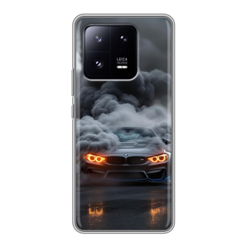 Силиконовый чехол на Xiaomi 13 Pro с принтом BMW БМВ