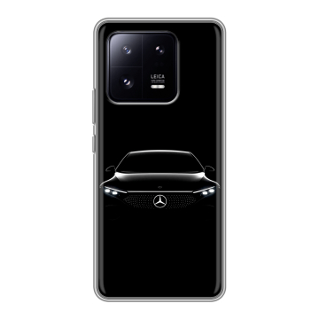 Силиконовый чехол на Xiaomi 13 Pro с принтом Mercedes Мерседес