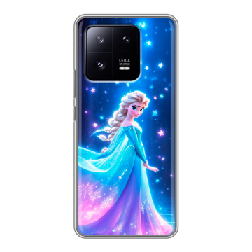 Силиконовый чехол на Xiaomi 13 Pro с принтом Холодное сердце Frozen