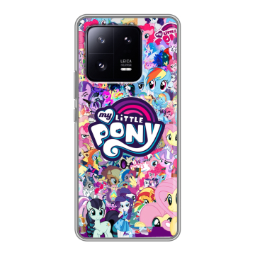 Силиконовый чехол на Xiaomi 13 Pro с принтом My little pony Дружба чудо Силиконовый чехол на Xiaomi 13 Pro с принтом My little pony Дружба чудо
