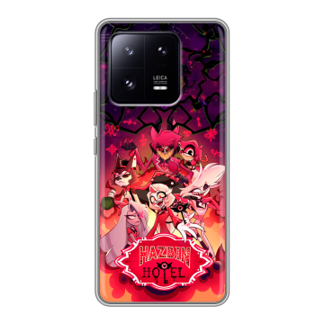 Силиконовый чехол на Xiaomi 13 Pro с принтом Hazbin Hotel Отель Хазбин Силиконовый чехол на Xiaomi 13 Pro с принтом Hazbin Hotel Отель Хазбин