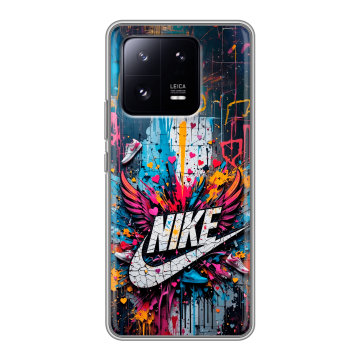 Силиконовый чехол на Xiaomi 13 Pro с принтом Nike Найк Силиконовый чехол на Xiaomi 13 Pro с принтом Nike Найк