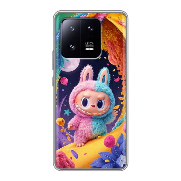 Силиконовый чехол на Xiaomi 13 Pro с принтом Labubu Лабубу Силиконовый чехол на Xiaomi 13 Pro с принтом Labubu Лабубу