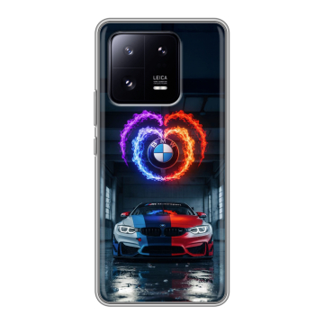 Силиконовый чехол на Xiaomi 13 Pro с принтом BMW БМВ Силиконовый чехол на Xiaomi 13 Pro с принтом BMW БМВ