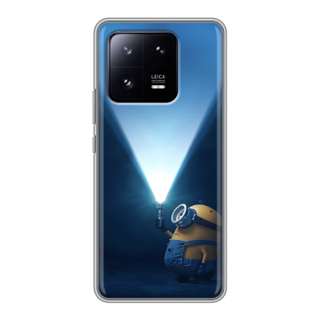 Силиконовый чехол на Xiaomi 13 Pro с принтом Миньоны Силиконовый чехол на Xiaomi 13 Pro с принтом Миньоны