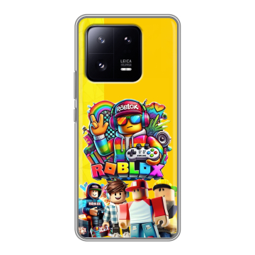 Силиконовый чехол на Xiaomi 13 Pro с принтом Roblox Роблокс