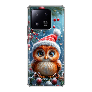 Силиконовый чехол на Xiaomi 13 Pro с принтом Новый год Силиконовый чехол на Xiaomi 13 Pro с принтом Новый год