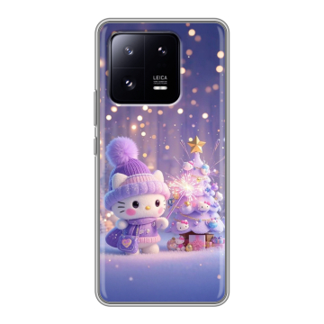 Силиконовый чехол на Xiaomi 13 Pro с принтом Новый год Силиконовый чехол на Xiaomi 13 Pro с принтом Новый год
