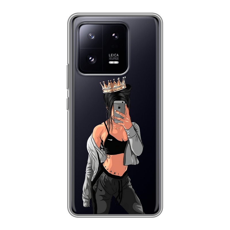 Силиконовый противоударный чехол на Xiaomi 13 Pro с принтом Женские принты Силиконовый противоударный чехол на Xiaomi 13 Pro с принтом Женские принты
