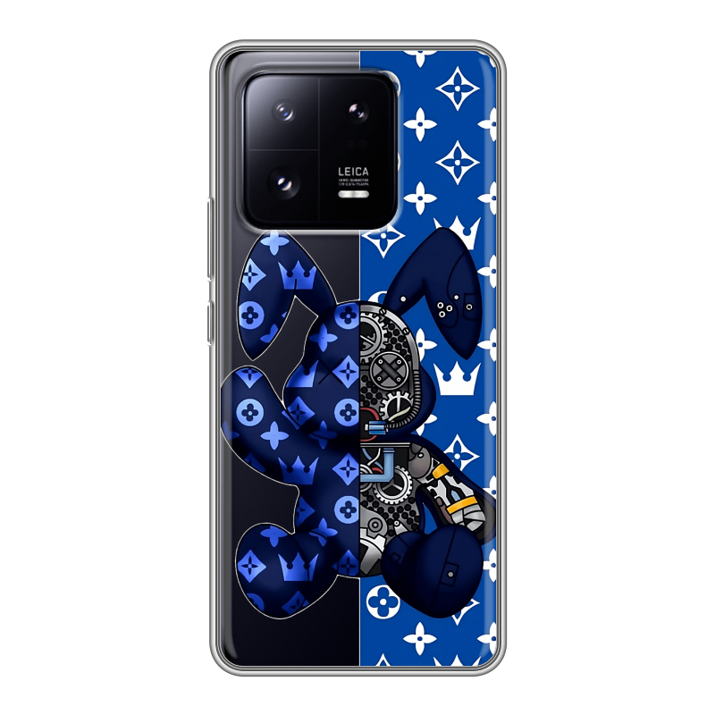Силиконовый чехол на Xiaomi 13 Pro с принтом Луи робот Силиконовый чехол на Xiaomi 13 Pro с принтом Луи робот