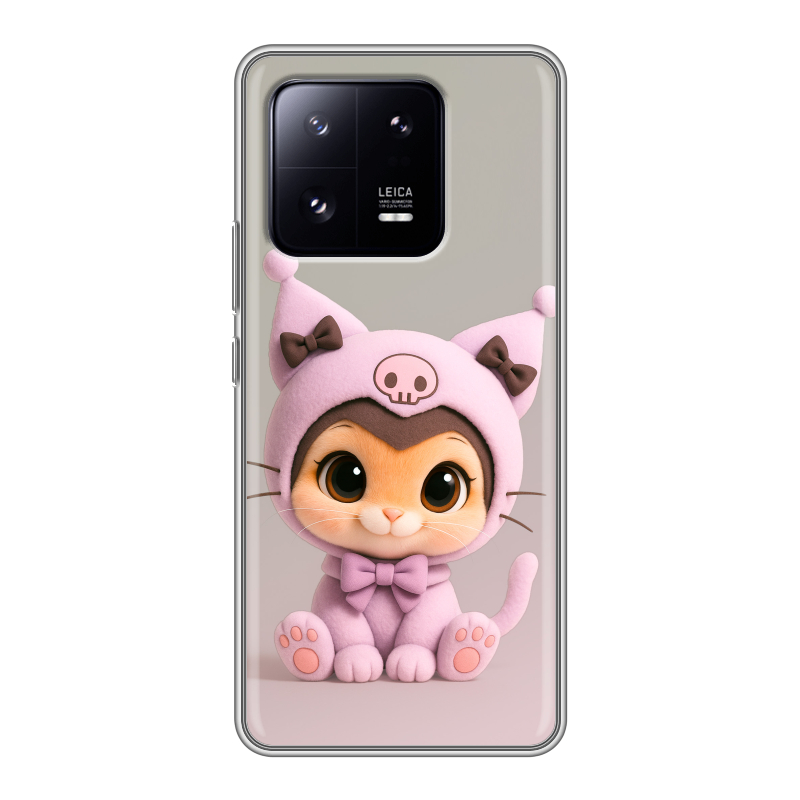Силиконовый чехол на Xiaomi 13 Pro с принтом Куроми Kuromi Силиконовый чехол на Xiaomi 13 Pro с принтом Куроми Kuromi