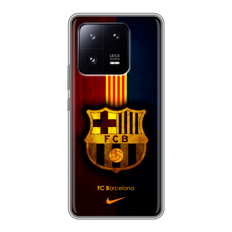 Силиконовый противоударный чехол на Xiaomi 13 Pro с принтом Барселона Barcelona Силиконовый противоударный чехол на Xiaomi 13 Pro с принтом Барселона Barcelona