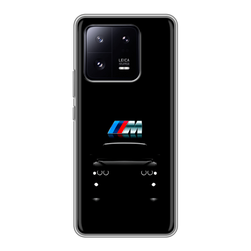 Силиконовый чехол на Xiaomi 13 Pro с принтом БМВ BMW Силиконовый чехол на Xiaomi 13 Pro с принтом БМВ BMW