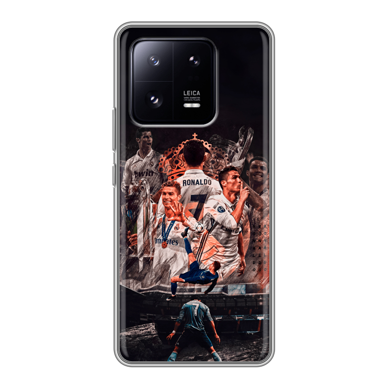 Силиконовый чехол на Xiaomi 13 Pro с принтом Реал Роналдо Real Ronaldo Силиконовый чехол на Xiaomi 13 Pro с принтом Реал Роналдо Real Ronaldo