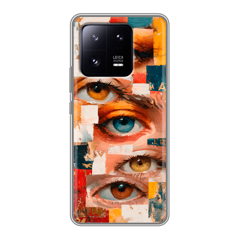 Силиконовый противоударный чехол на Xiaomi 13 Pro с принтом Модный принт Силиконовый противоударный чехол на Xiaomi 13 Pro с принтом Модный принт