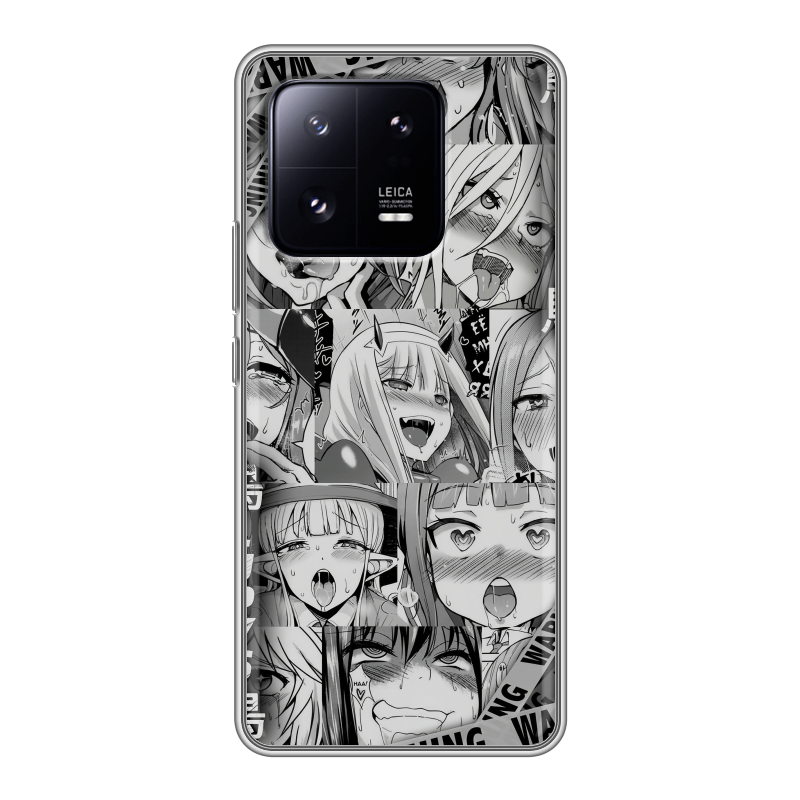 Силиконовый чехол на Xiaomi 13 Pro с принтом Ahegao Ахегао Аниме Силиконовый чехол на Xiaomi 13 Pro с принтом Ahegao Ахегао Аниме