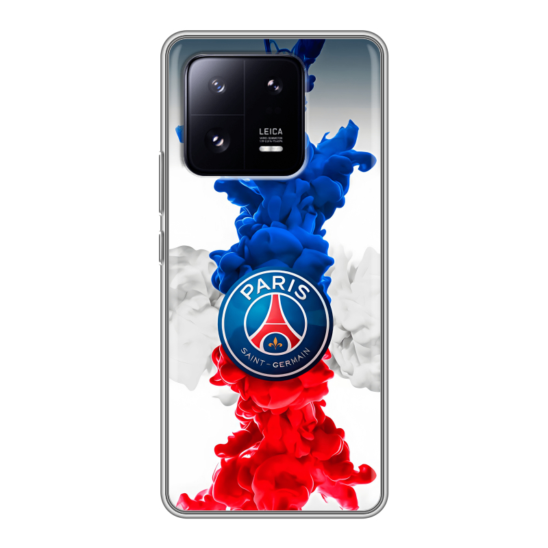 Силиконовый чехол на Xiaomi 13 Pro с принтом PSG ПСЖ Силиконовый чехол на Xiaomi 13 Pro с принтом PSG ПСЖ