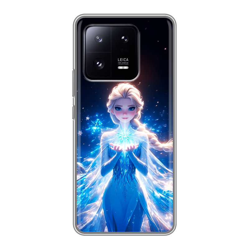 Силиконовый чехол на Xiaomi 13 Pro с принтом Холодное сердце Frozen Силиконовый чехол на Xiaomi 13 Pro с принтом Холодное сердце Frozen
