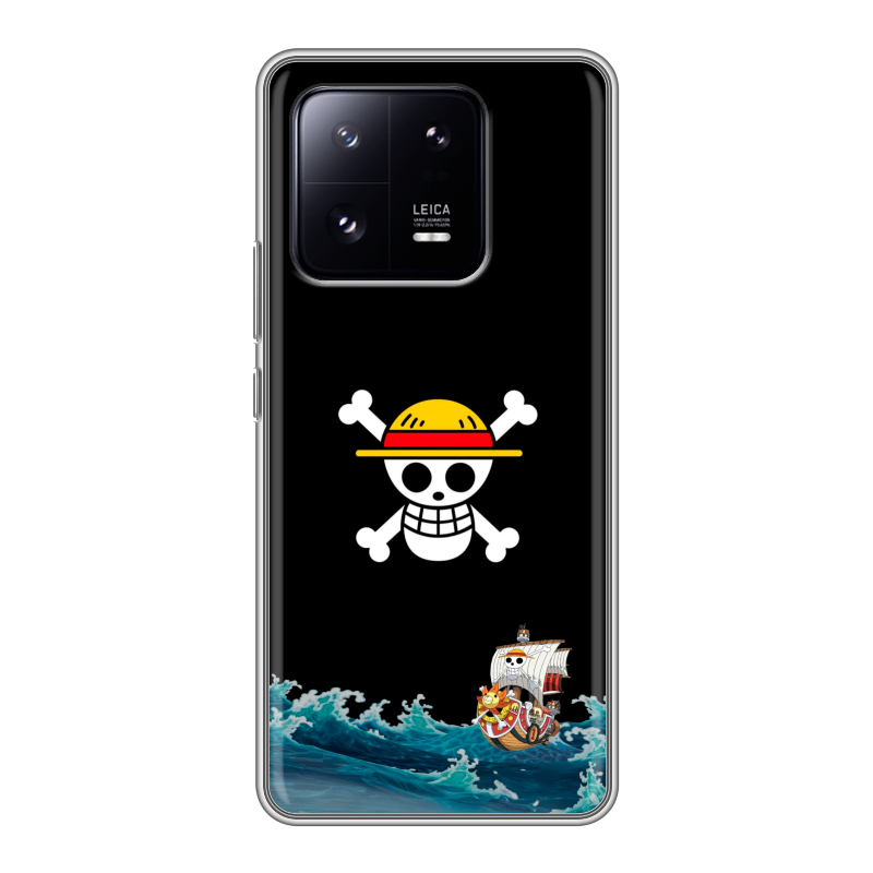 Силиконовый чехол на Xiaomi 13 Pro с принтом One Piece Ван Пис Силиконовый чехол на Xiaomi 13 Pro с принтом One Piece Ван Пис