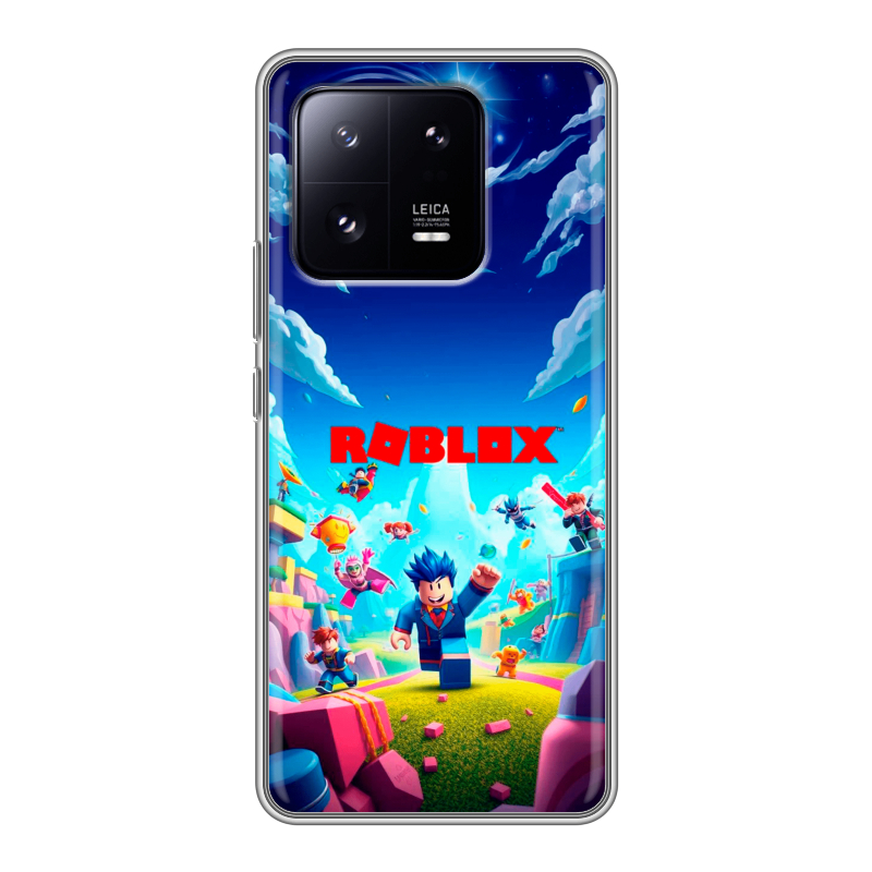 Силиконовый чехол на Xiaomi 13 Pro с принтом Roblox Роблокс Силиконовый чехол на Xiaomi 13 Pro с принтом Roblox Роблокс