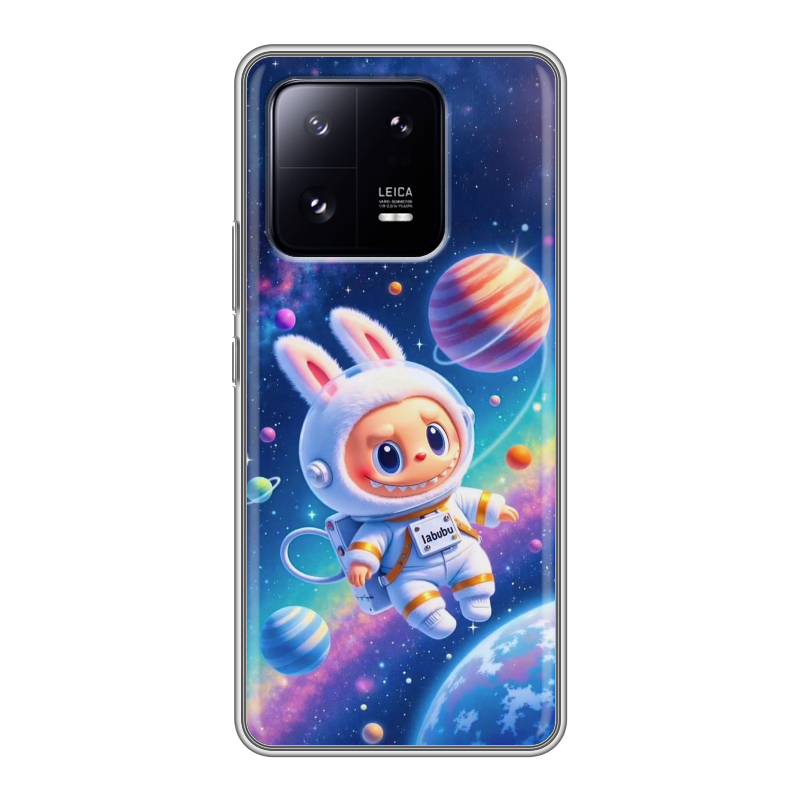 Силиконовый чехол на Xiaomi 13 Pro с принтом Labubu Лабубу Силиконовый чехол на Xiaomi 13 Pro с принтом Labubu Лабубу