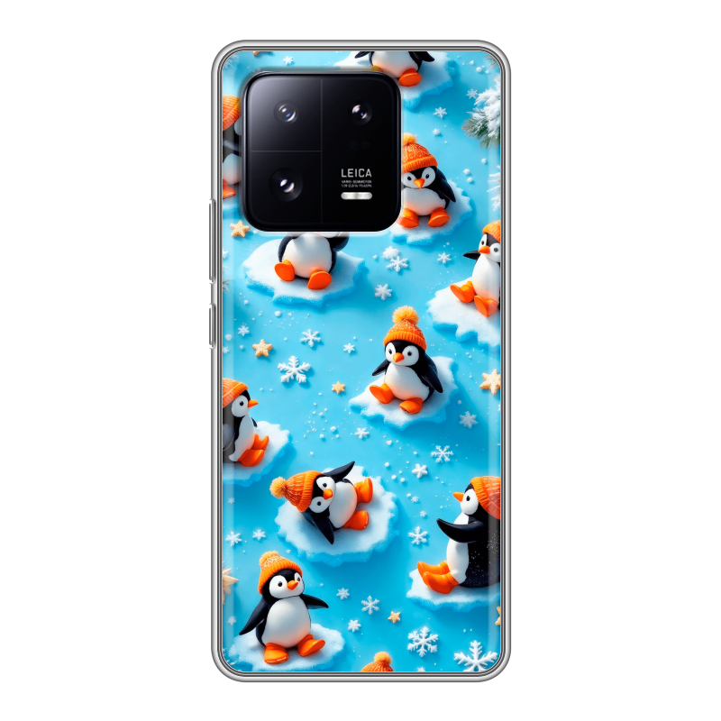 Силиконовый чехол на Xiaomi 13 Pro с принтом Новый год Силиконовый чехол на Xiaomi 13 Pro с принтом Новый год