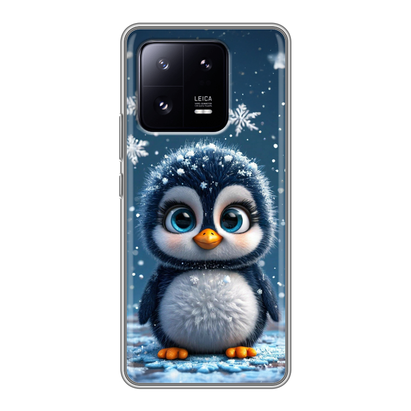 Силиконовый противоударный чехол на Xiaomi 13 Pro с принтом Новый год Силиконовый противоударный чехол на Xiaomi 13 Pro с принтом Новый год