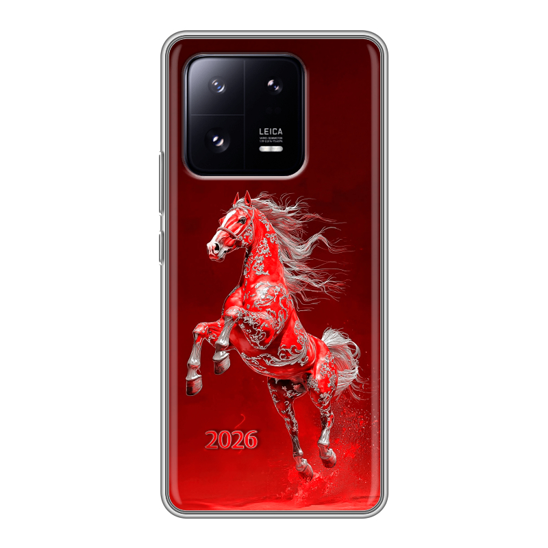 Силиконовый чехол на Xiaomi 13 Pro с принтом Новый год Силиконовый чехол на Xiaomi 13 Pro с принтом Новый год