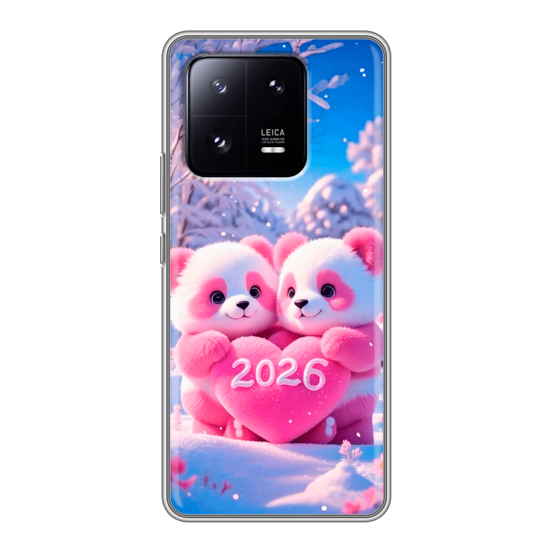 Силиконовый чехол на Xiaomi 13 Pro с принтом Новый год Силиконовый чехол на Xiaomi 13 Pro с принтом Новый год