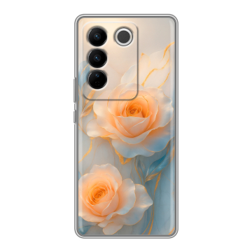 Силиконовый чехол на Vivo V27 с принтом Женский Силиконовый чехол на Vivo V27 с принтом Женский
