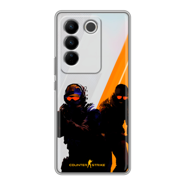 Силиконовый чехол на Vivo V27 с принтом Контер страйк Counter strike Силиконовый чехол на Vivo V27 с принтом Контер страйк Counter strike