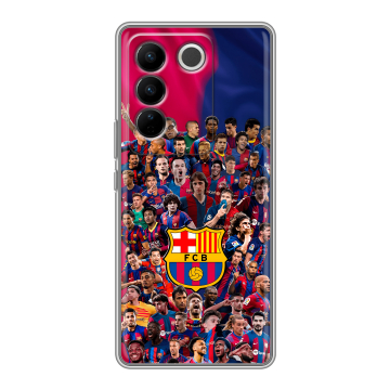 Силиконовый чехол на Vivo V27 с принтом Барселона Barcelona
