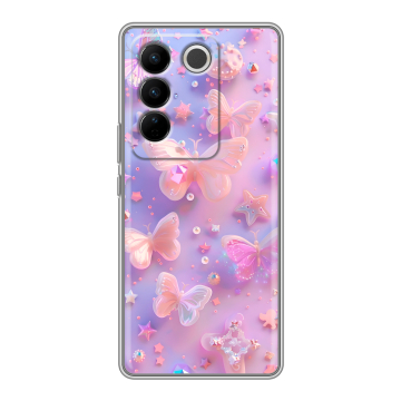Силиконовый чехол на Vivo V27 с принтом Бабочки