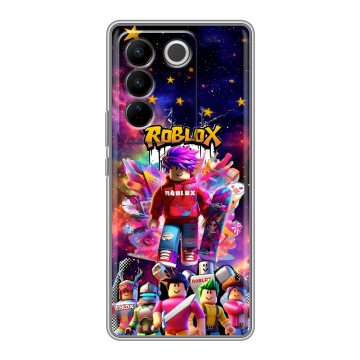 Силиконовый чехол на Vivo V27 с принтом Roblox Роблокс Силиконовый чехол на Vivo V27 с принтом Roblox Роблокс