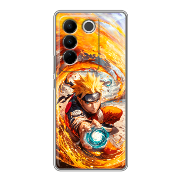 Силиконовый чехол на Vivo V27 с принтом Аниме Наруто Naruto Силиконовый чехол на Vivo V27 с принтом Аниме Наруто Naruto