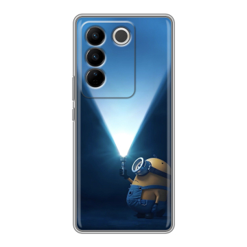 Силиконовый чехол на Vivo V27 с принтом Миньоны Силиконовый чехол на Vivo V27 с принтом Миньоны