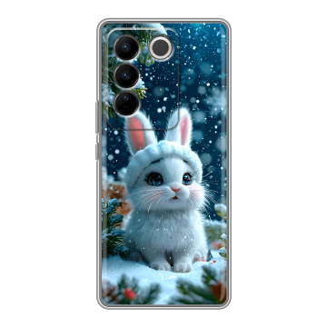 Силиконовый чехол на Vivo V27 с принтом Новый год