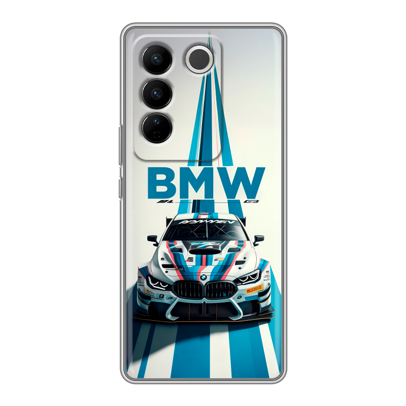 Силиконовый чехол на Vivo V27 с принтом БМВ BMW Силиконовый чехол на Vivo V27 с принтом БМВ BMW