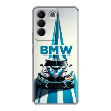 Силиконовый чехол на Vivo V27e с принтом БМВ BMW
